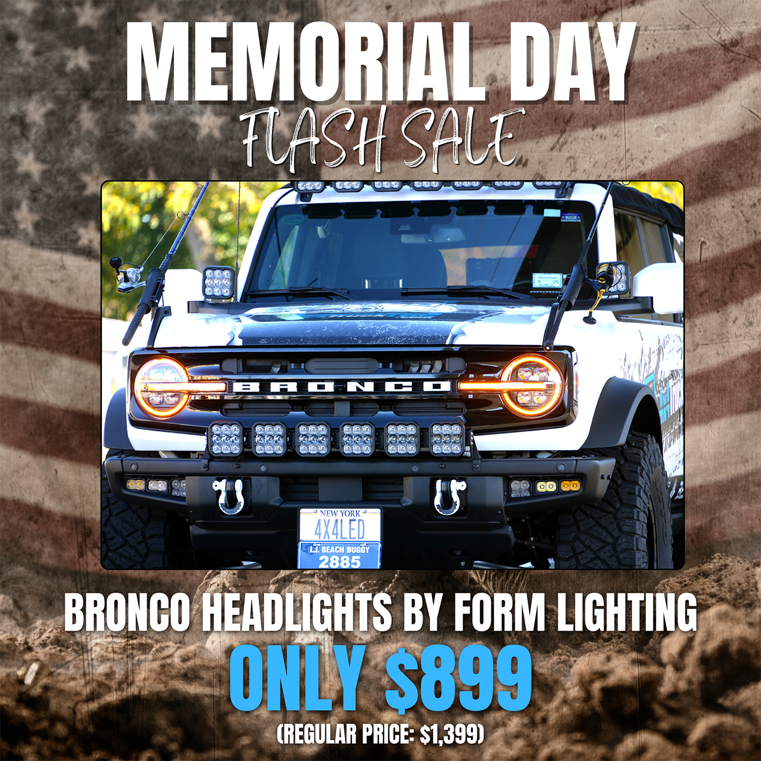 Ford Bronco Form Lighting Headlights | ONLY $899! | FREE SHIPPING Form Lighting Headlights2
