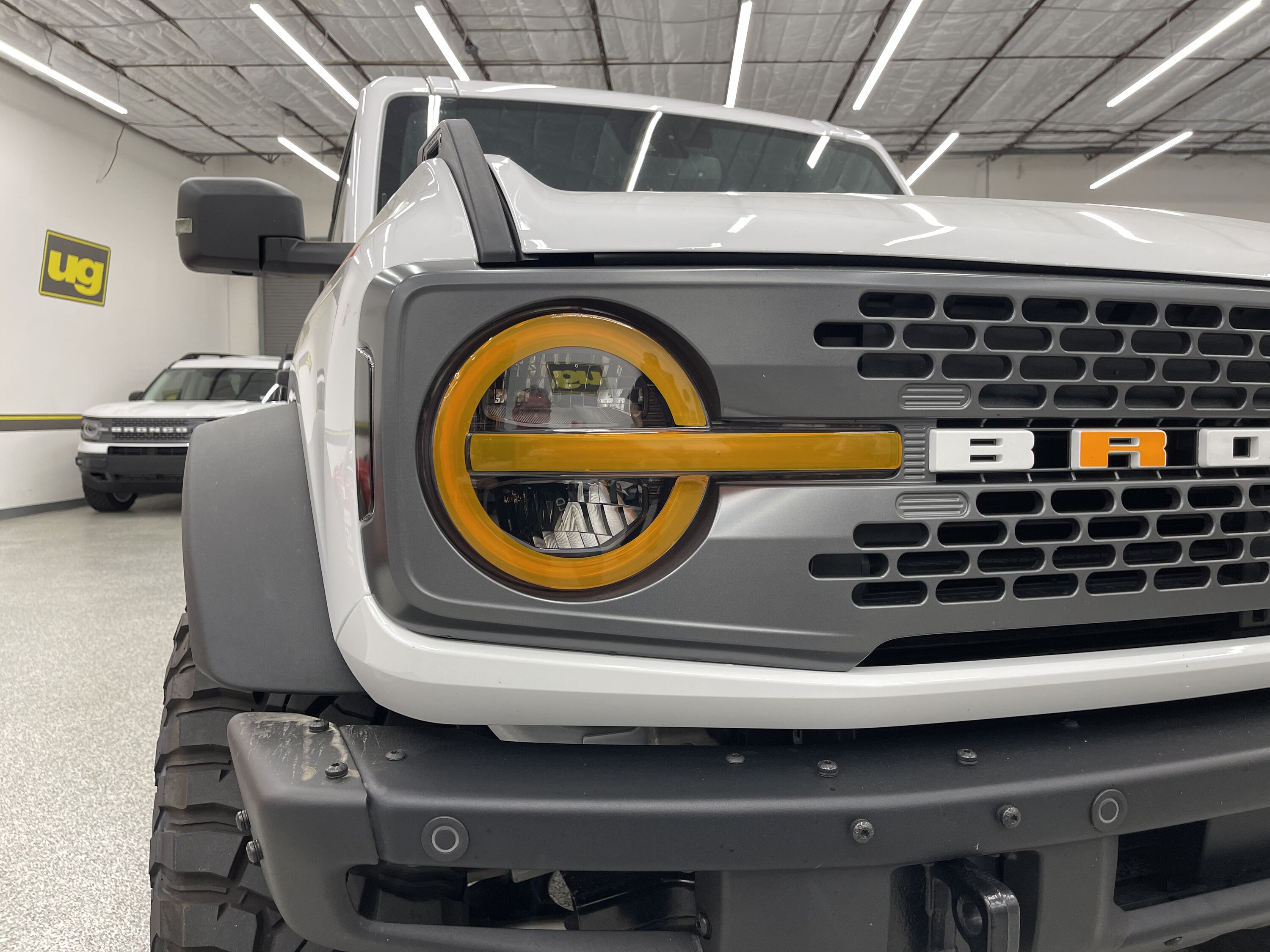 Ford Bronco 🆕 Bronco Raptor Look Headlights Lens Tint Full Orange Off.JPG
