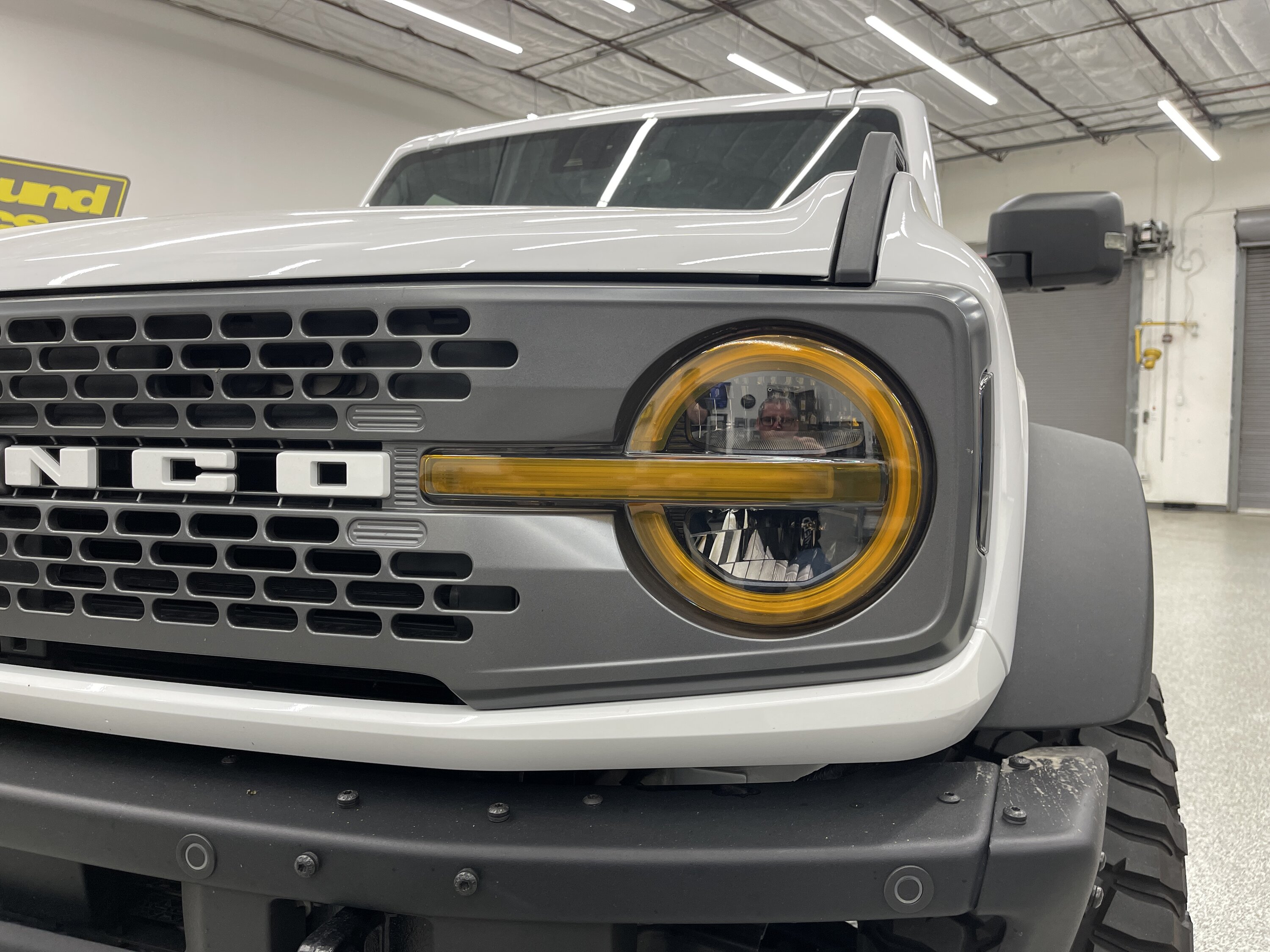 Ford Bronco 🆕 Bronco Raptor Look Headlights Lens Tint Full Yellow Off.JPG