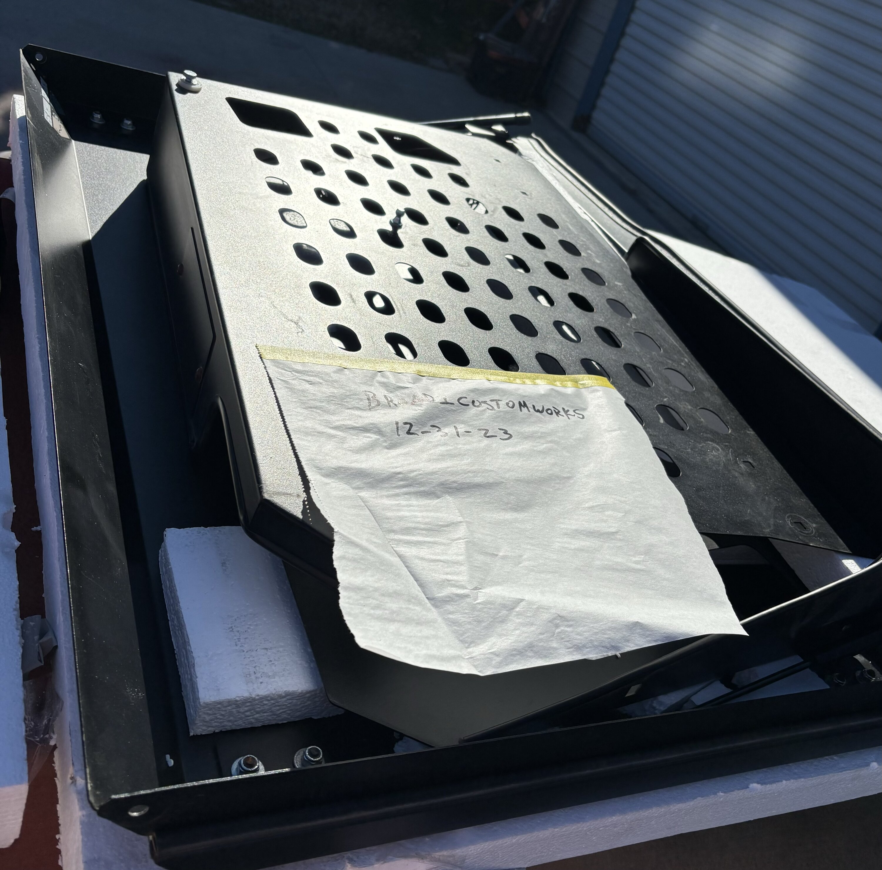 Ford Bronco Ford Tuffy 4dr. Cargo Security Enclosure Raised lid IMG_0480