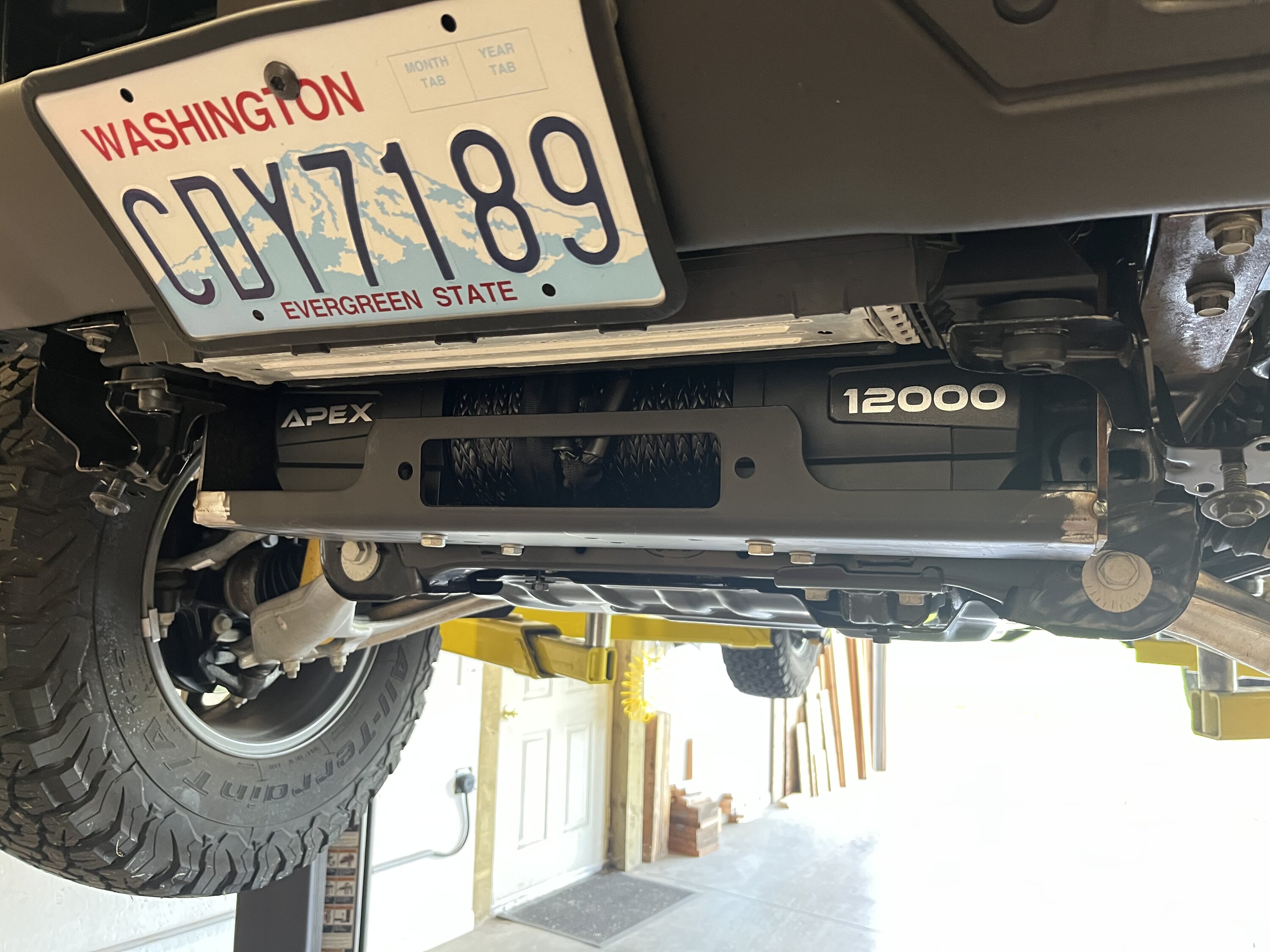 Ford Bronco DIY Hidden Winch Mount 20210604_180416