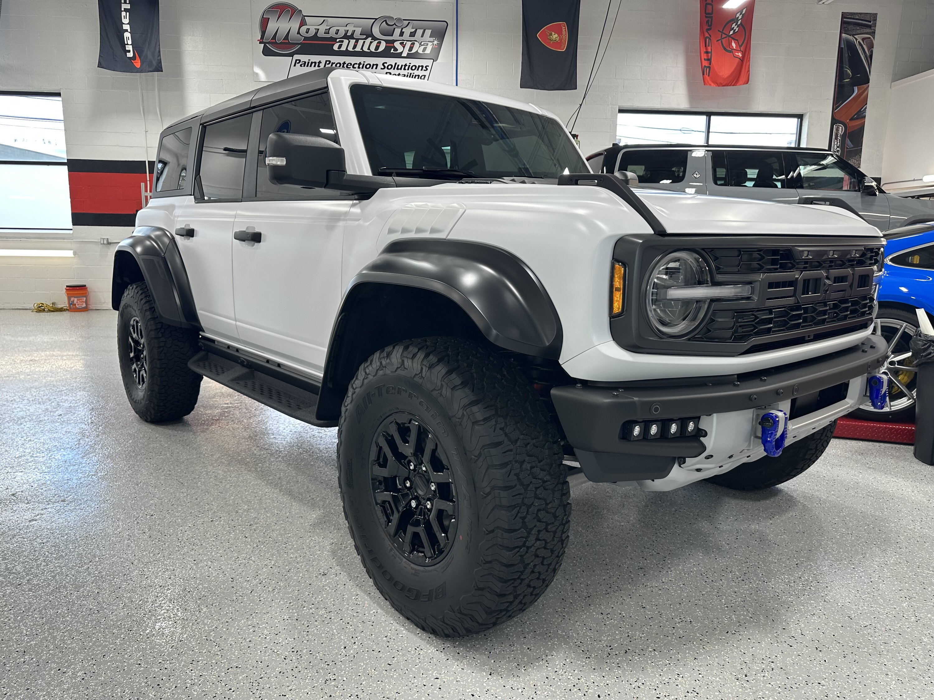 Ford Bronco XPEL Stealth PPF Wrap Completed on Bronco Raptor in Oxford White img_1173-jpe