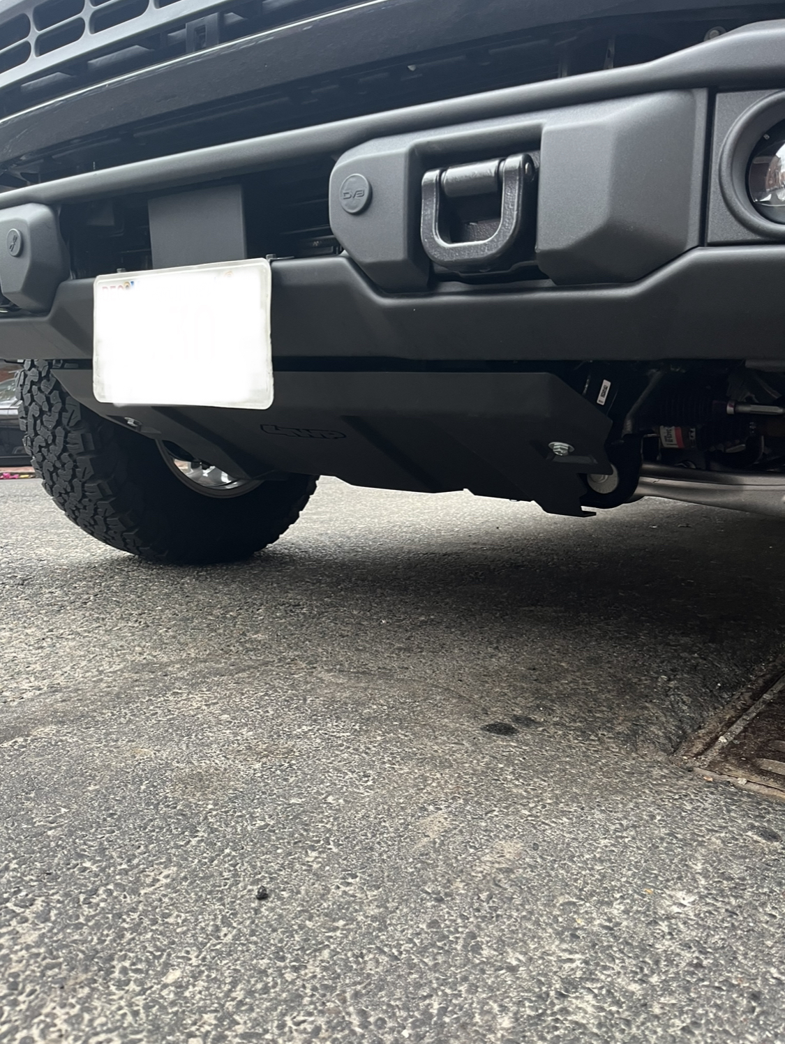 Ford Bronco 4wp bumper and skid plate IMG_3629