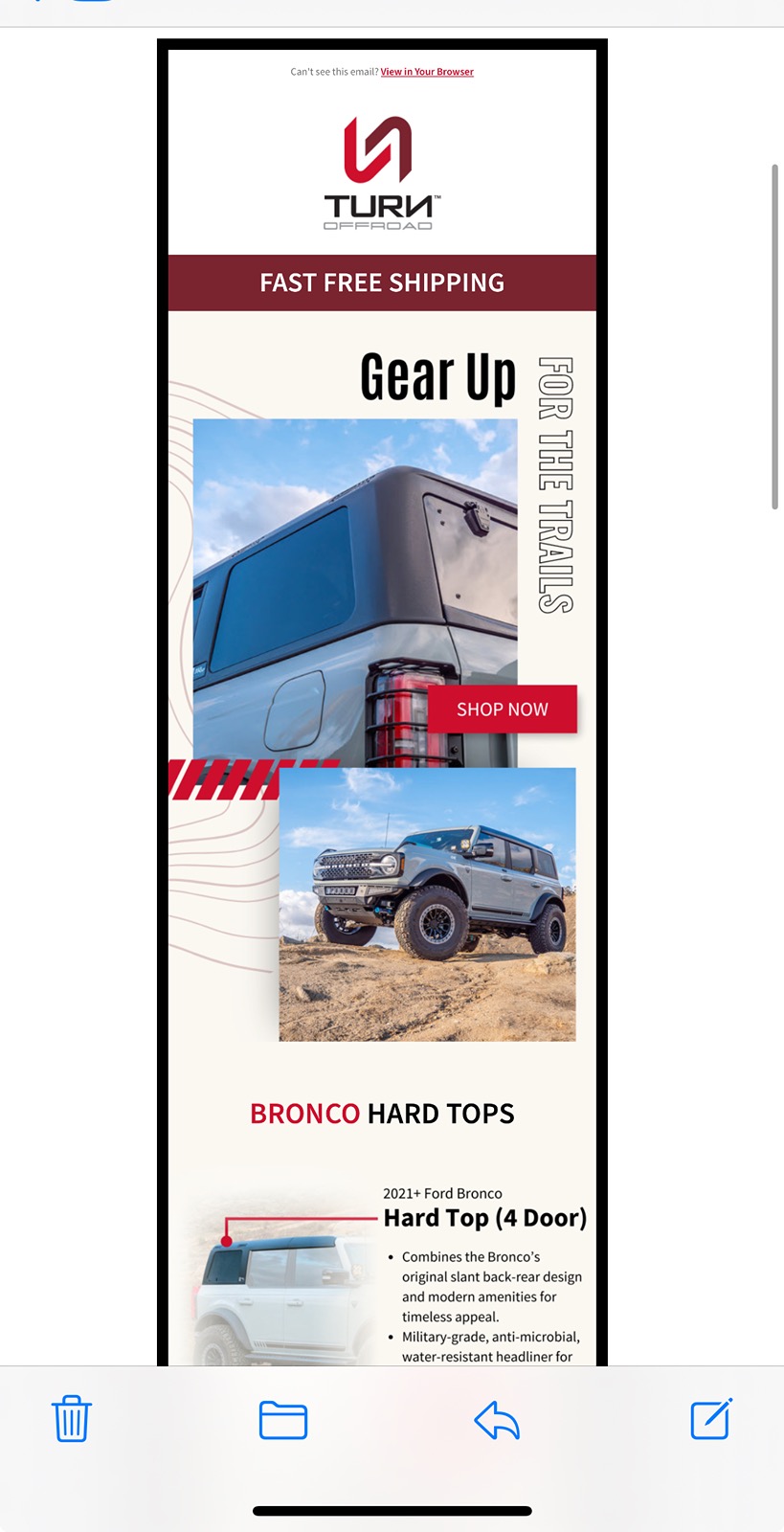 Ford Bronco Turn Offroad | Aftermarket Hard Top NOW AVAILABLE IMG_3741