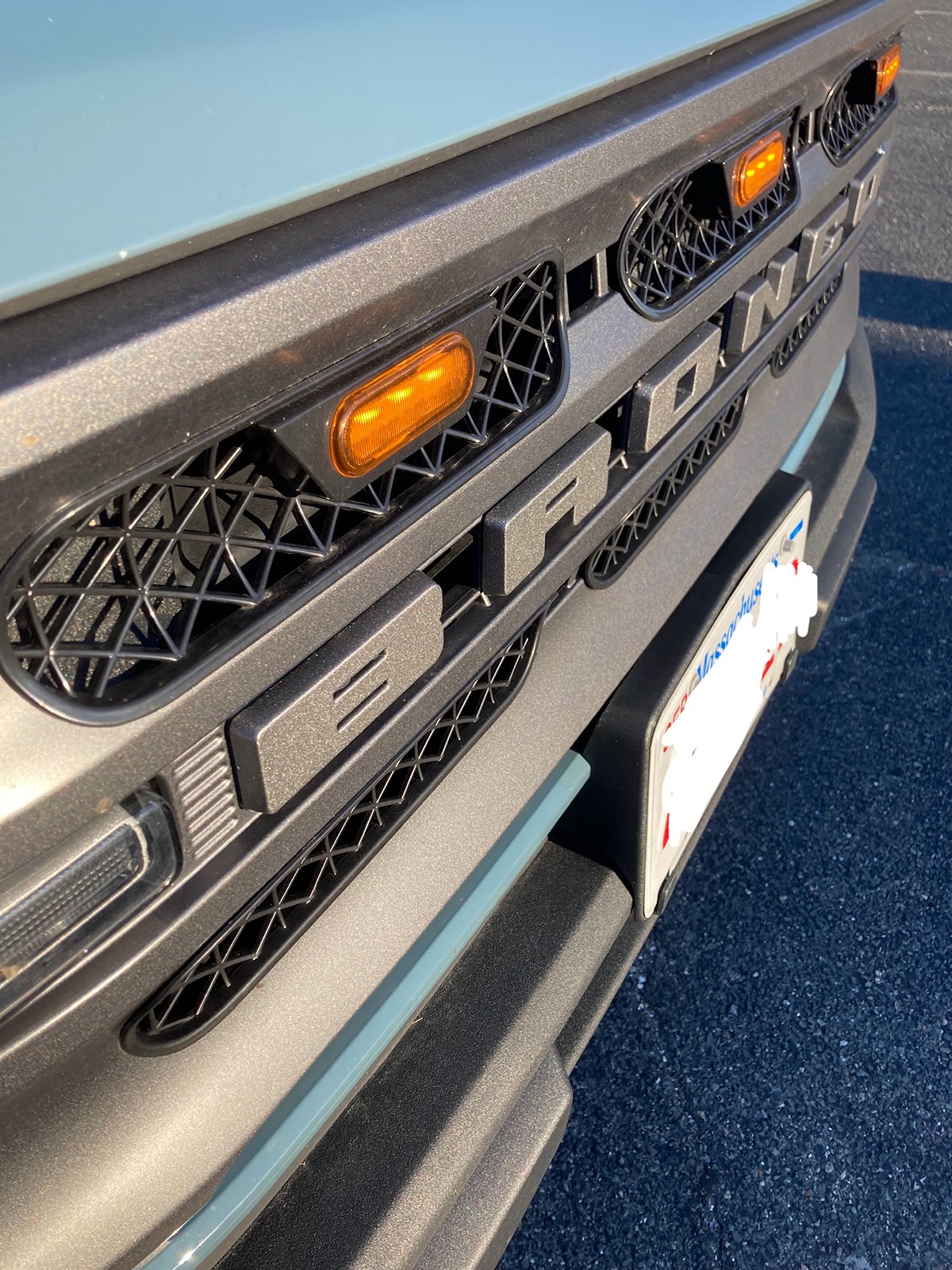 Ford Bronco Big Bend Grille Mod: Inserts and Overlay Letters IMG_4295