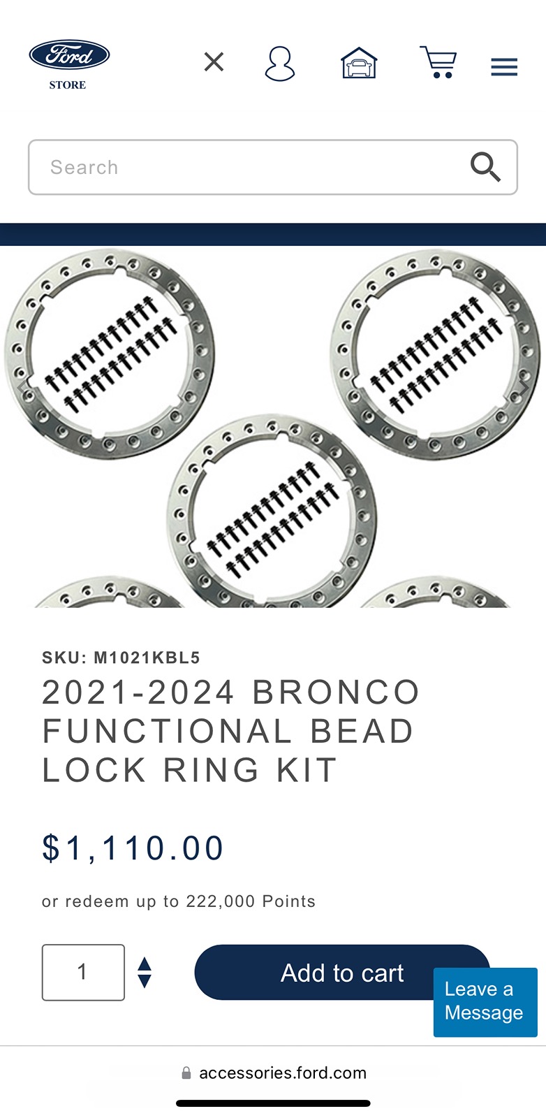 Ford Bronco Save 25% on Ford wheels and accessories through 5/5/2024 -- official discount code: WHEEL25 IMG_8487