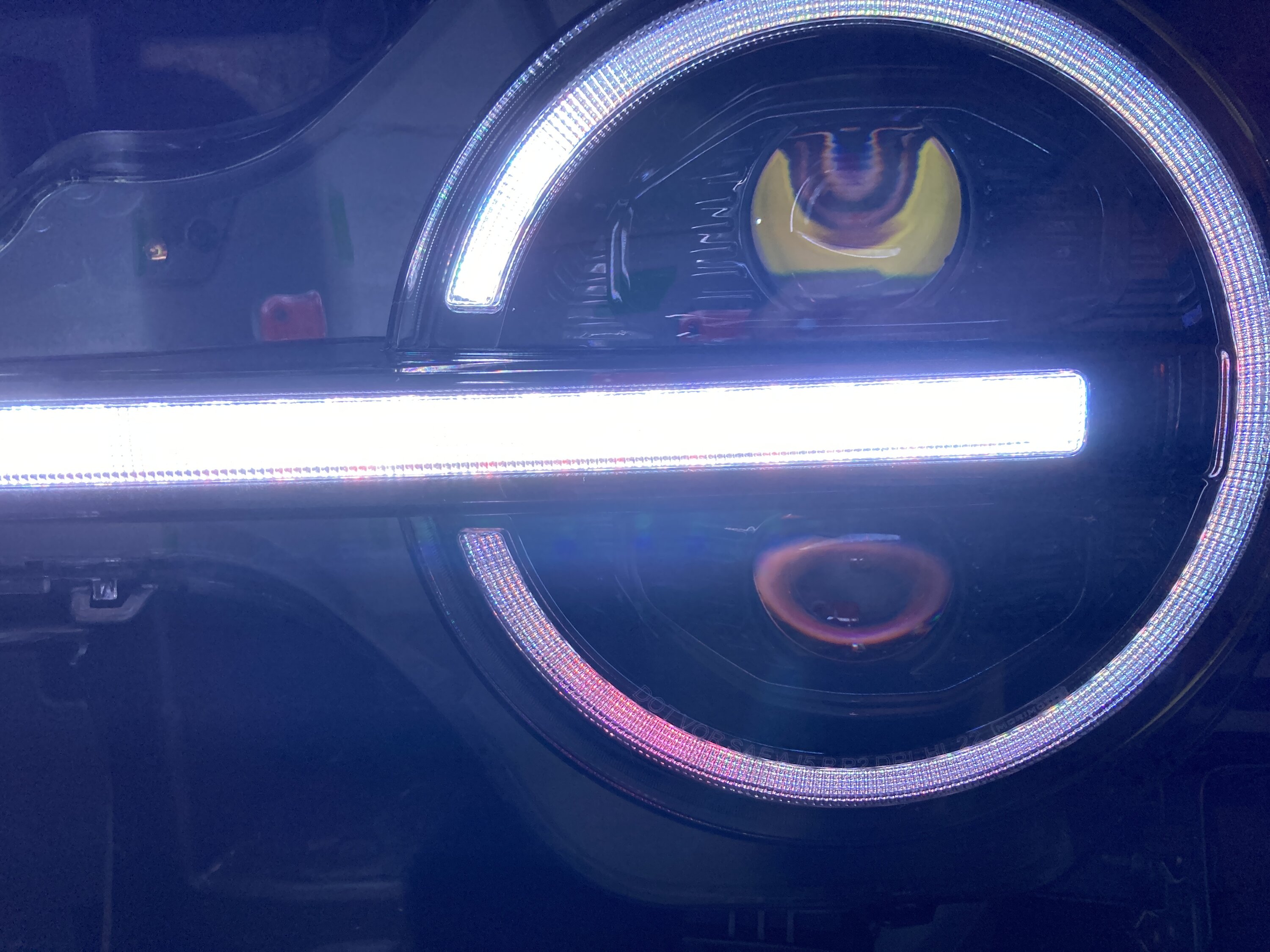 Ford Bronco MORIMOTO XRGB HEADLIGHTS | Photos/Video of these new headlights 20230612_154123