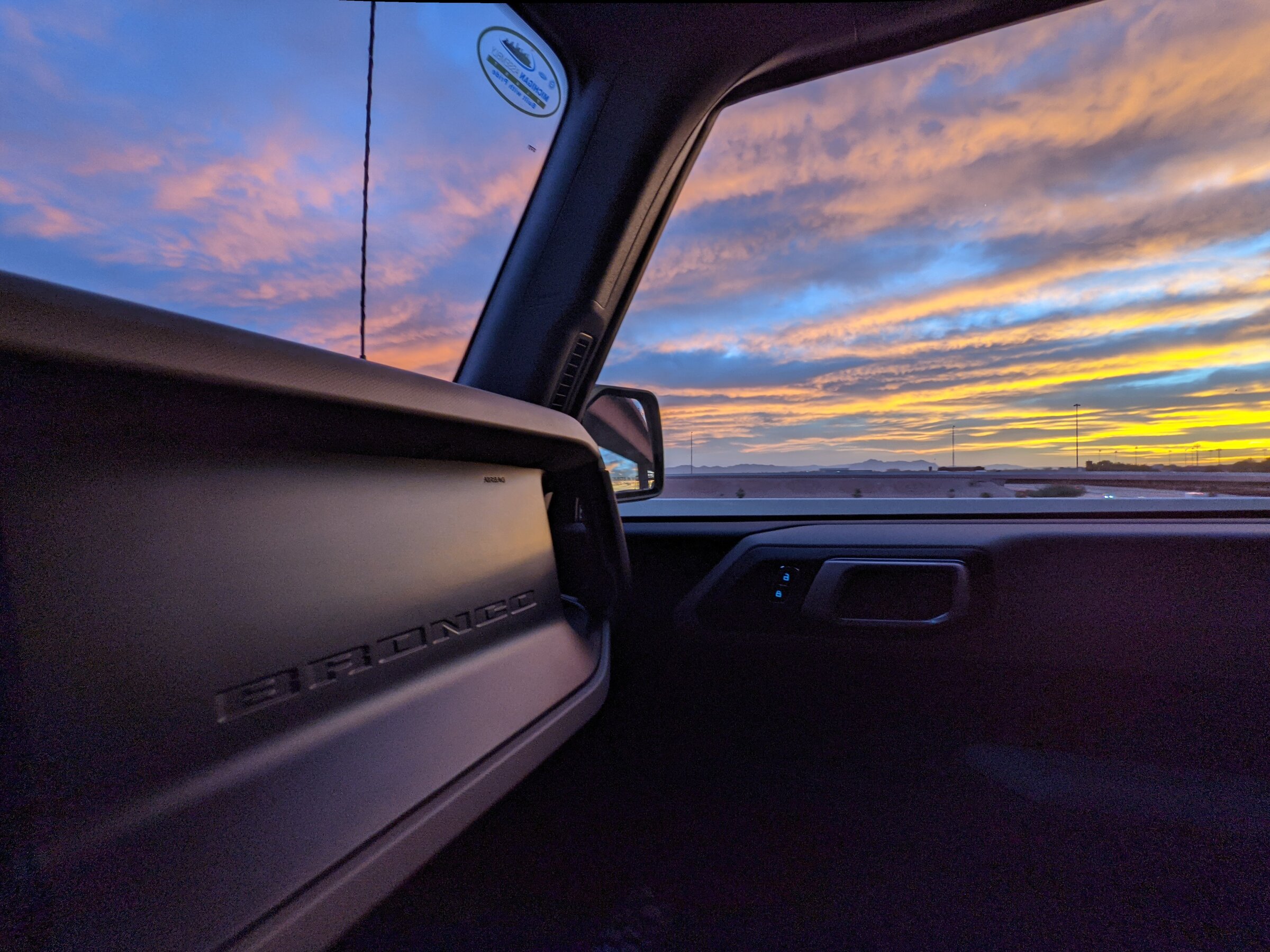 Ford Bronco Sunrise in Arizona PXL_20211207_140821764.MP