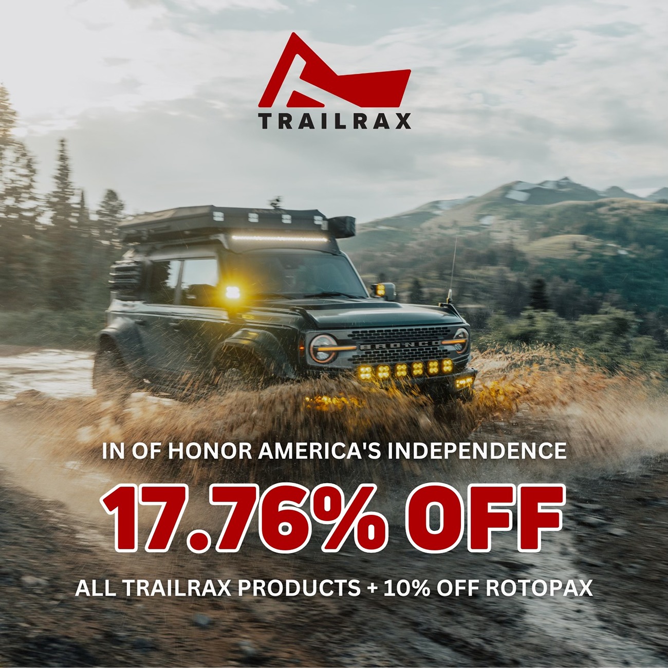 Ford Bronco TrailRax Modular Roof Rack For Your Bronco Sale 1x1