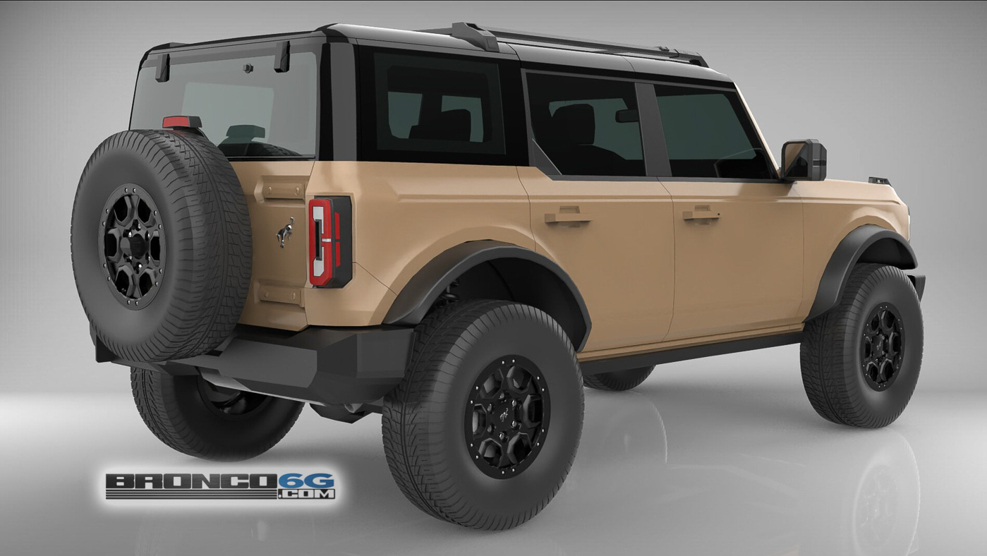 4 Door Bronco Colors 3d Model Visualized Bronco6g 2021 Ford Bronco