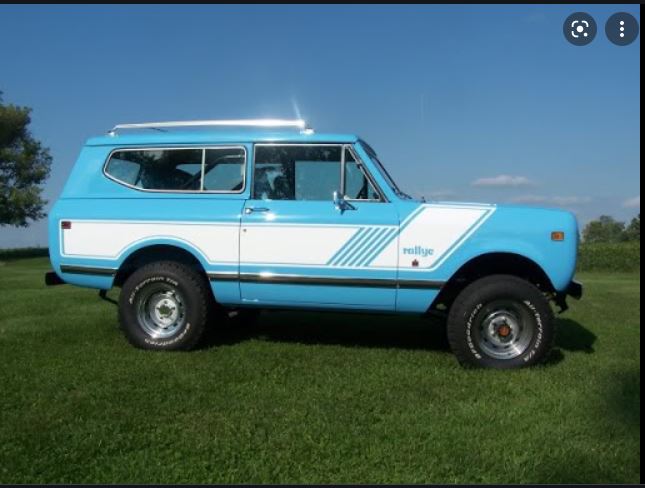 Ford Bronco Customer Pics of our Retro Side Stripes installed!! SCOUT STRIPE.JPG