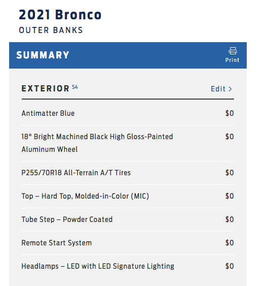 Ford Bronco ARE THE ROCK RAILS STANDARD AND INCLUDED WITH THE BADLANDS, BLACK DIAMOND AND FIRST EDITION????? Screen Shot 2021-01-01 at 1.54.40 PM