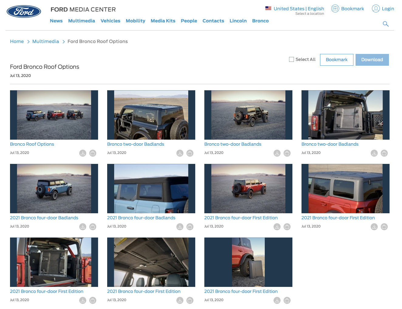 Ford Bronco Bronco Tops in Pics - All The Options Screen Shot 2021-03-26 at 12.19.28