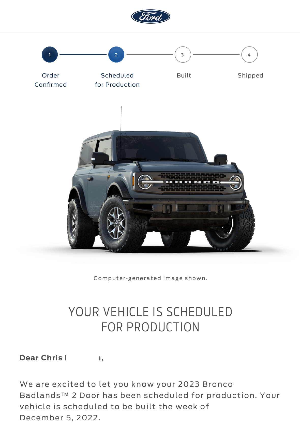 Ford Bronco ⏰ 2023 Bronco Scheduling Next Week (10/24) For Production Build Week 12/5 Screen Shot 2022-10-27 at 2.37.50 PM