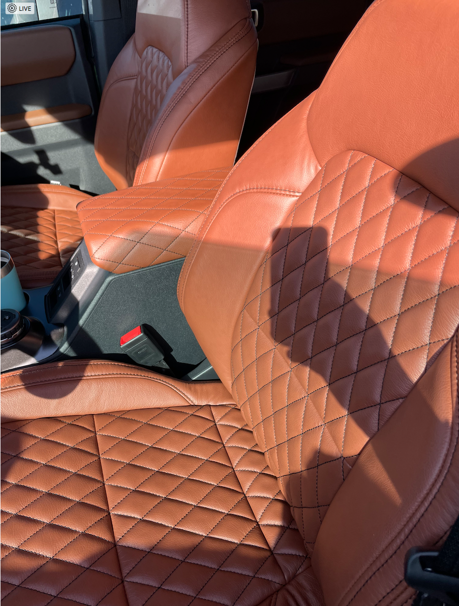 Ford Bronco New Katzkin XT Stone Leather Seats Installed Screen Shot 2023-02-26 at 5.40.15 PM