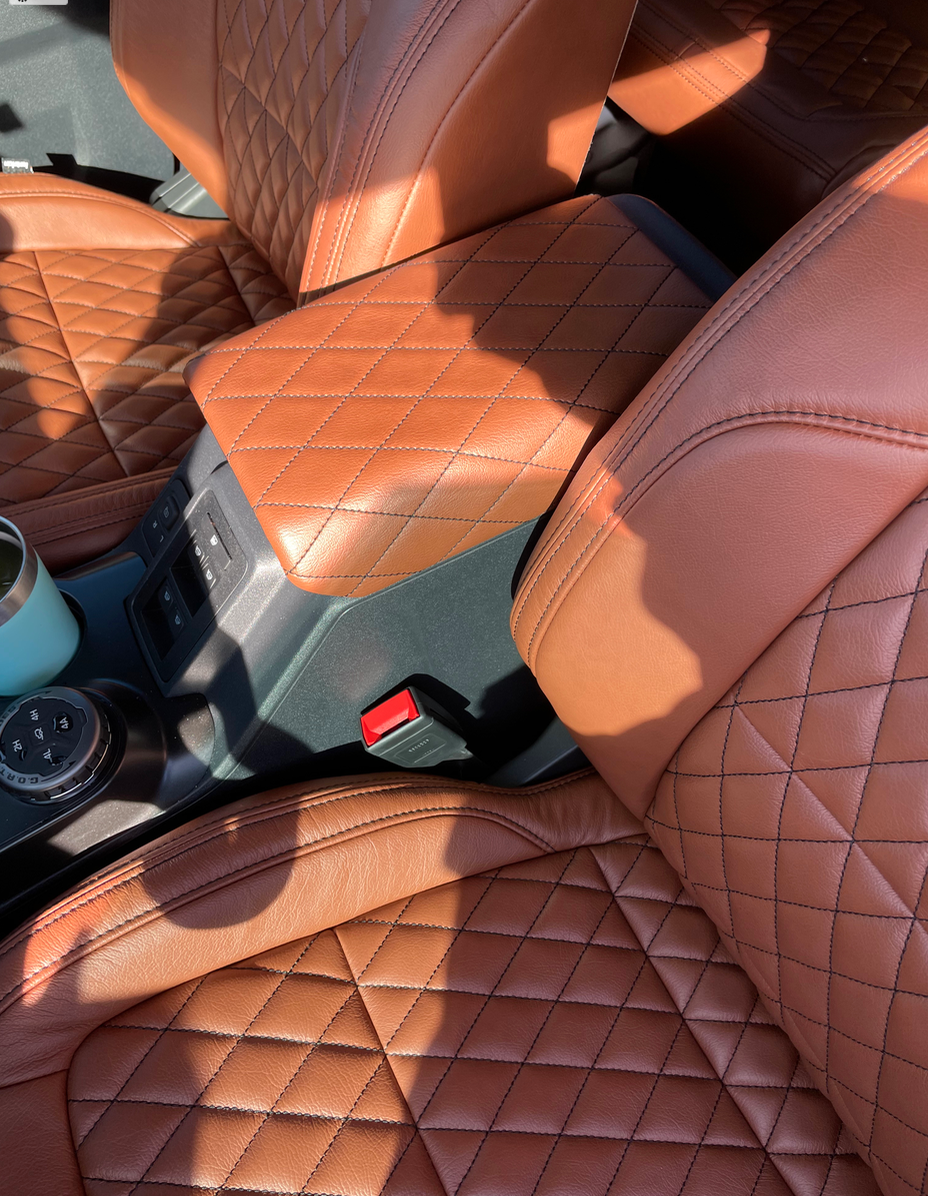 Ford Bronco New Katzkin XT Stone Leather Seats Installed Screen Shot 2023-02-26 at 5.40.27 PM