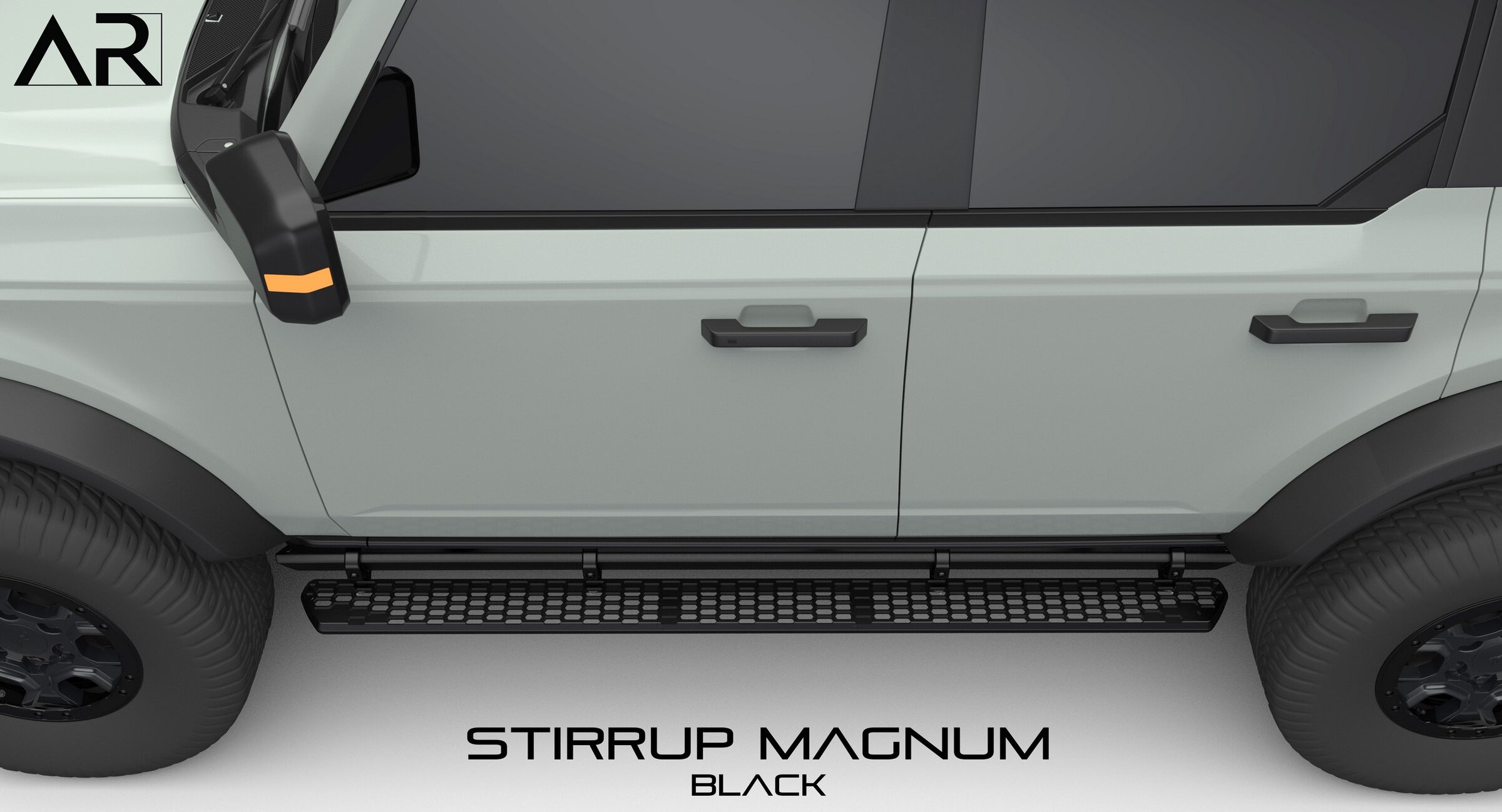 Ford Bronco AR | MAGNUM STIRRUP® Full Length Billet Aluminum Side Step for OEM Rock Rail - Bronco6G Exclusive Part Screenshot 2022-04-08 192731