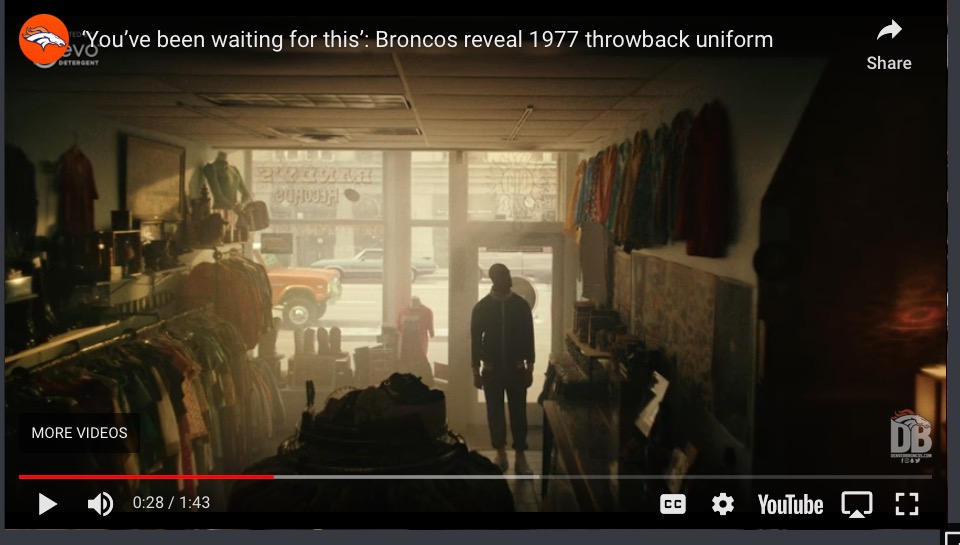 Ford Bronco Denver Broncos reveal throwback uniforms...using Ford Broncos! Screenshot 2024-04-22 at 1.31.29 PM