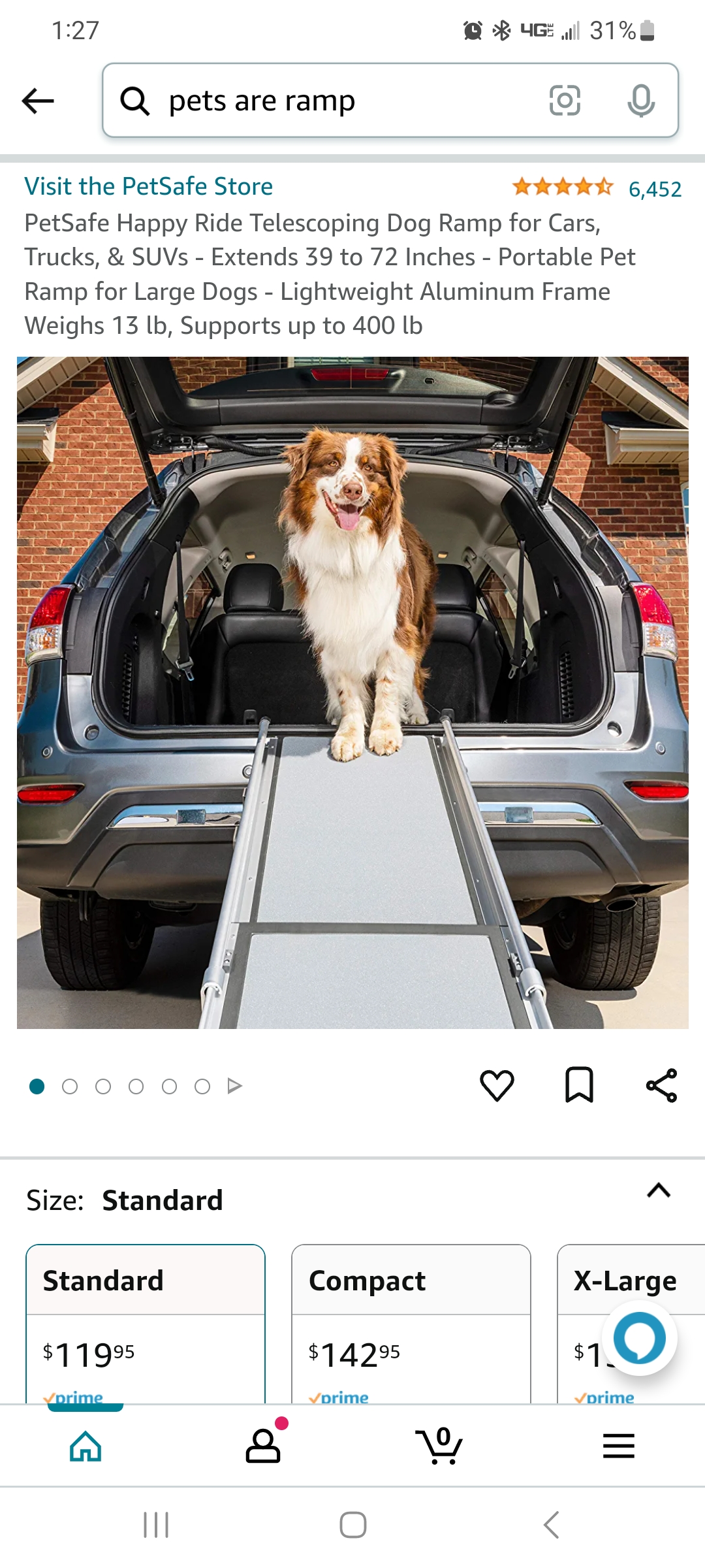 Ford Bronco Getting dog into Sas. Screenshot_20230417_012738_Amazon Shoppin