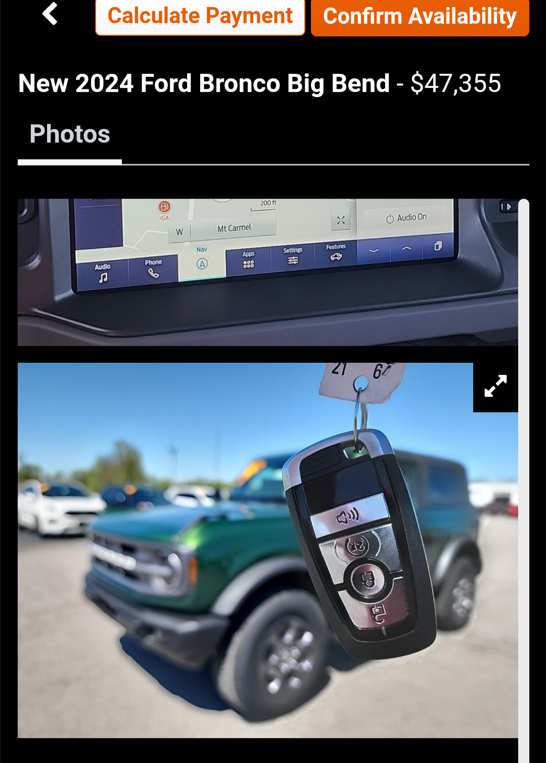 Ford Bronco How many key fobs? Screenshot_20240428-094719-363