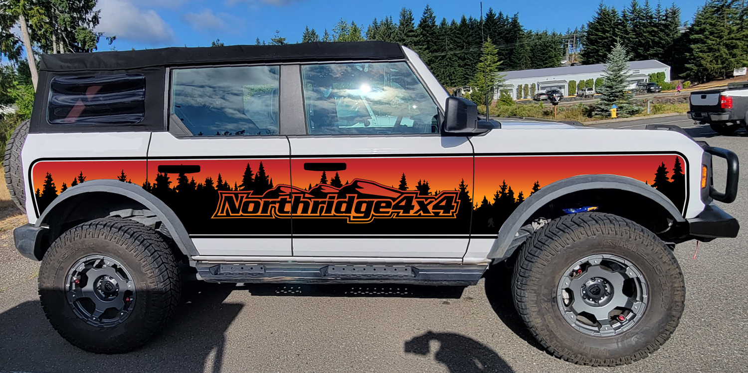 Ford Bronco Which Graphics Do You Like Better? two-tone-sunset-1500