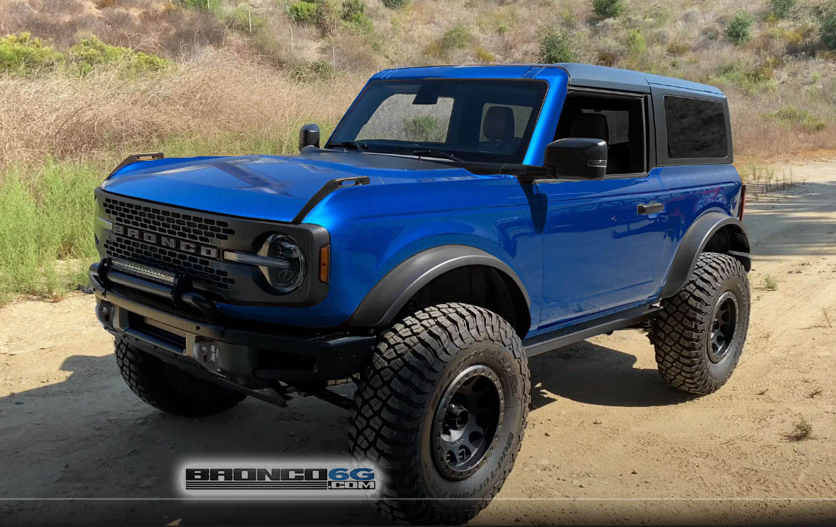 Ford Bronco Velocity Blue Imagined on 2 Door Bronco velocityblue 2 door Bronco