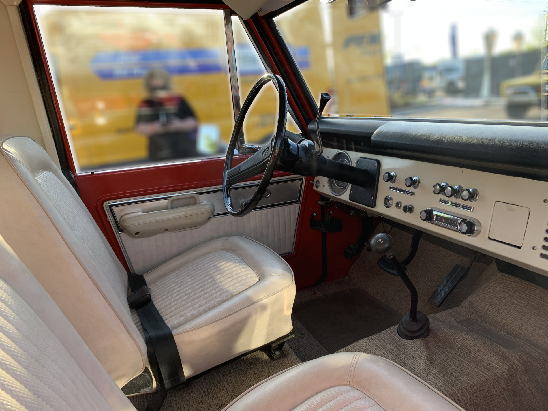 Ford Bronco Whew! Dodged a bullet! (See the Broncos in person!) Vintage Bronco Interior