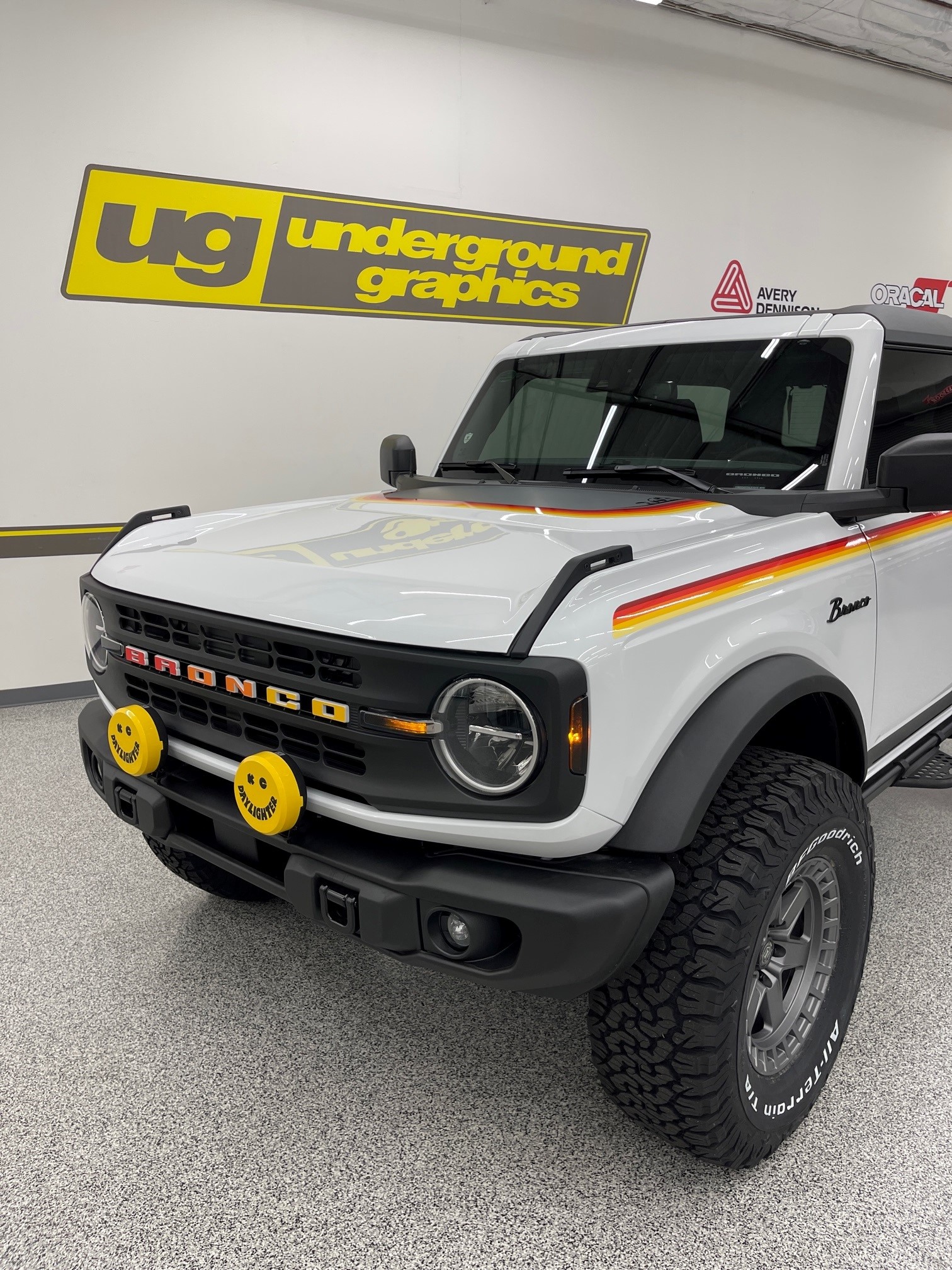 Ford Bronco Bronco Outfitter's retro themed White BD 2-door! 1966 light opal poly
