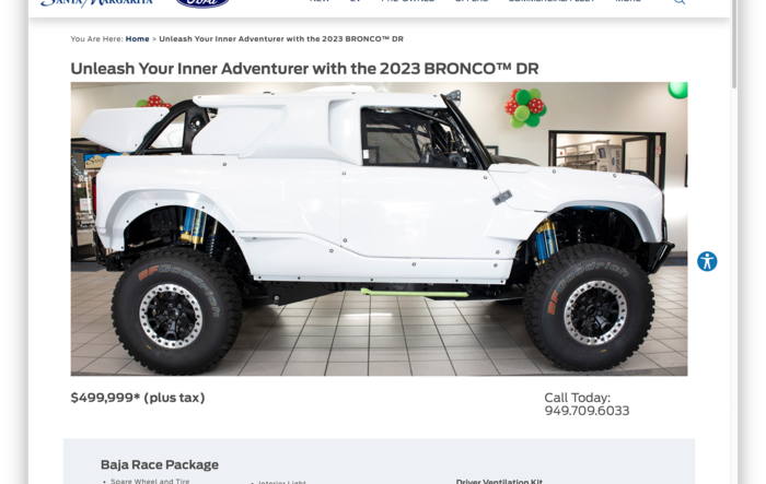 2023 Bronco DR for sale $500K USD 🤯