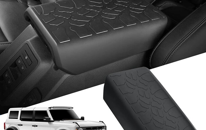 Central Control Armrest Cover TPE Protection Pad For 2021-2024 Bronco