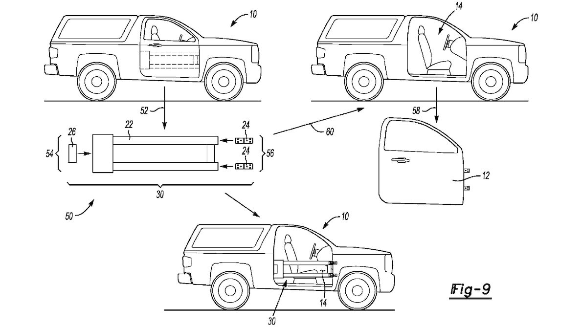 Possible Patent For 2021 Bronco Removable Doors With Impact