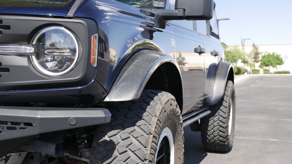 Installed Carbon Fiber Fender Flares by Composite Offroad Parts from ...