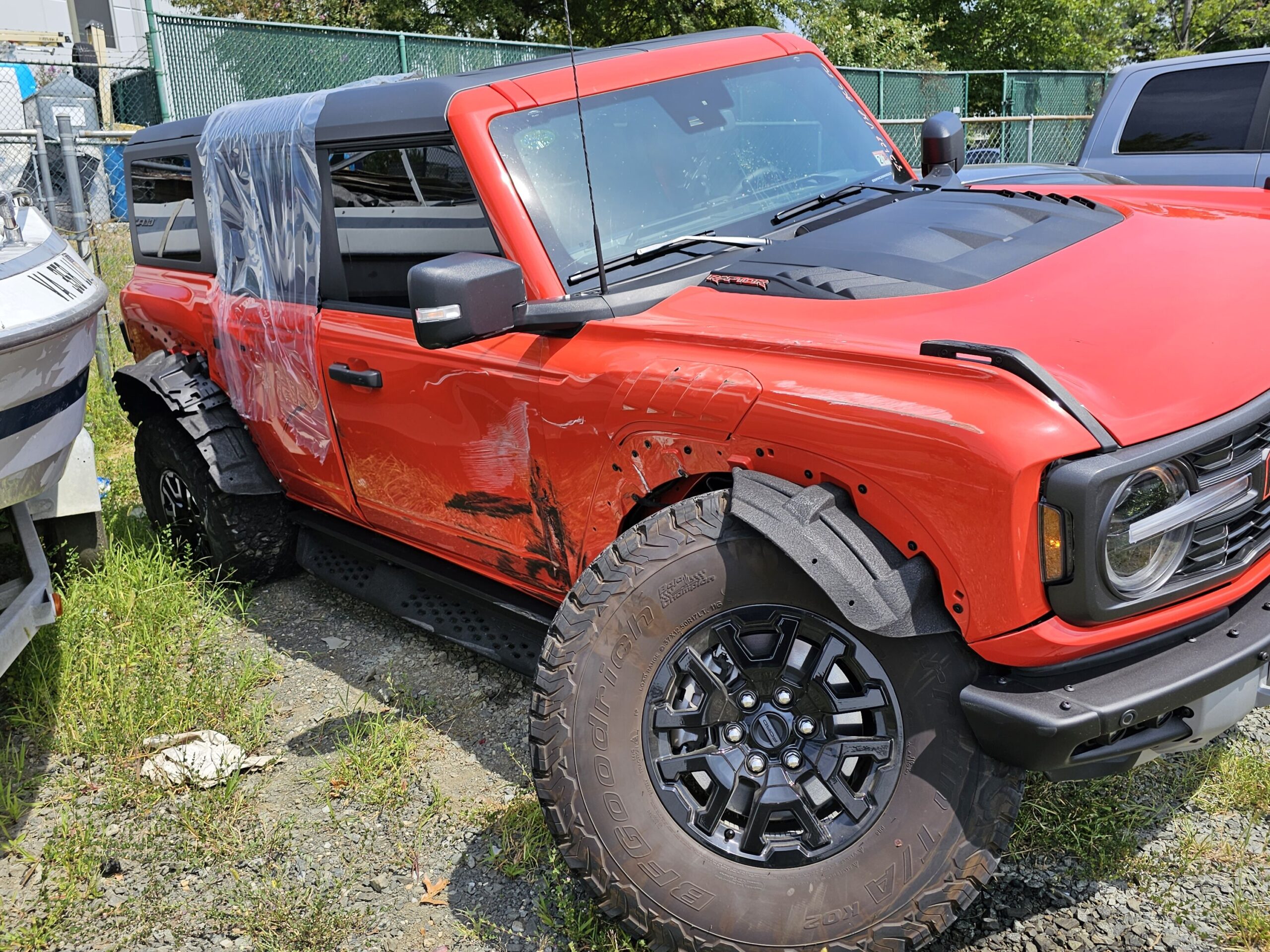 Bronco Raptor Accident w/ Concrete Truck Aftermath. Thankful to be alive! Bronco6G 2021