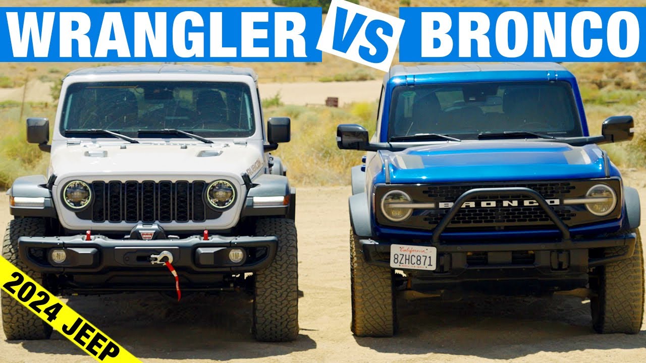 Refreshed 2024 Jeep Wrangler Rubicon vs. Bronco First Edition