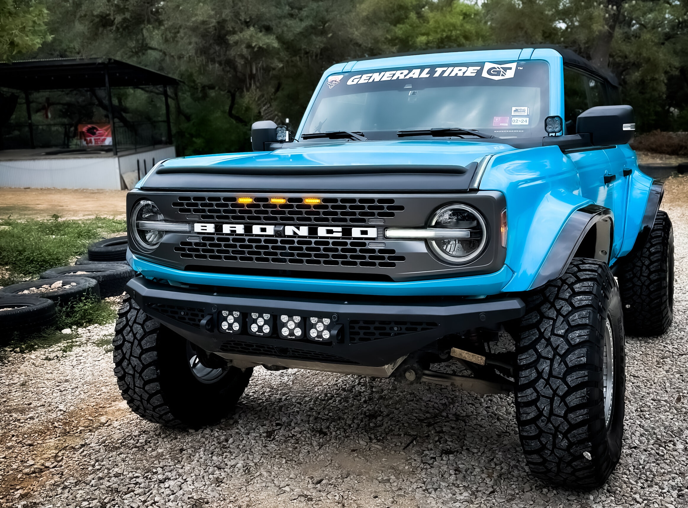 Metro Gloss Blu Glauco Vinyl Wrap On 8” Adv Kit Bronco6g 2021 Ford Bronco And Bronco Raptor 6258