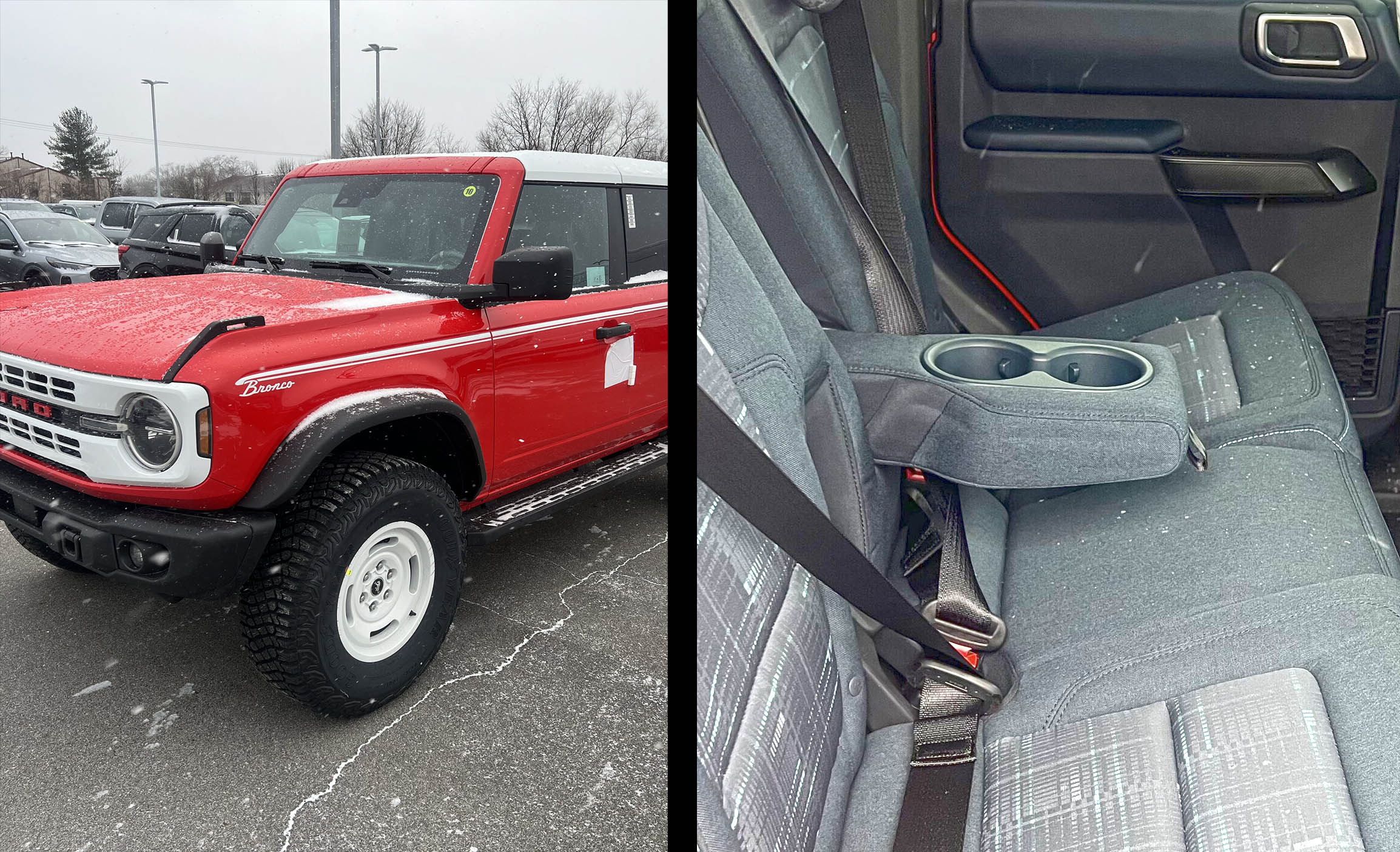 First 2024 Bronco photos + rear cupholders! (More Photos Suspension